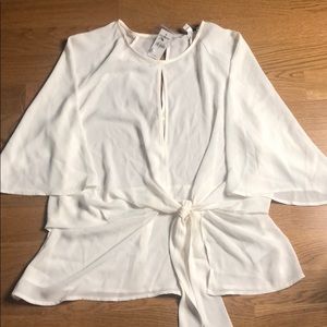 White Chiffon Blouse